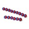 Dowling Magnets North/South Magnet Marbles, Red/Blue, PK100 736715 - alternate 2